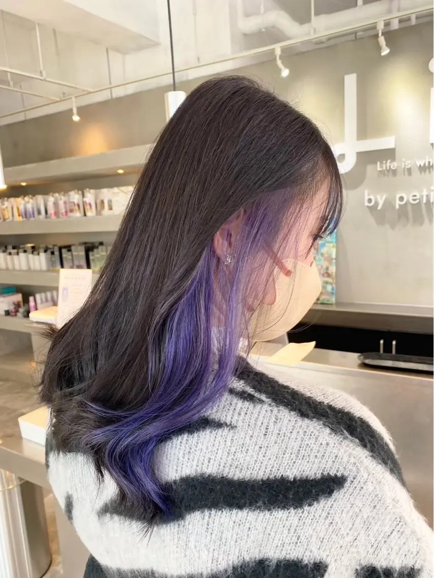 セミロング カラー ヘアカラー ブリーチカラー特化 ✨️永井諒のヘアスタイル