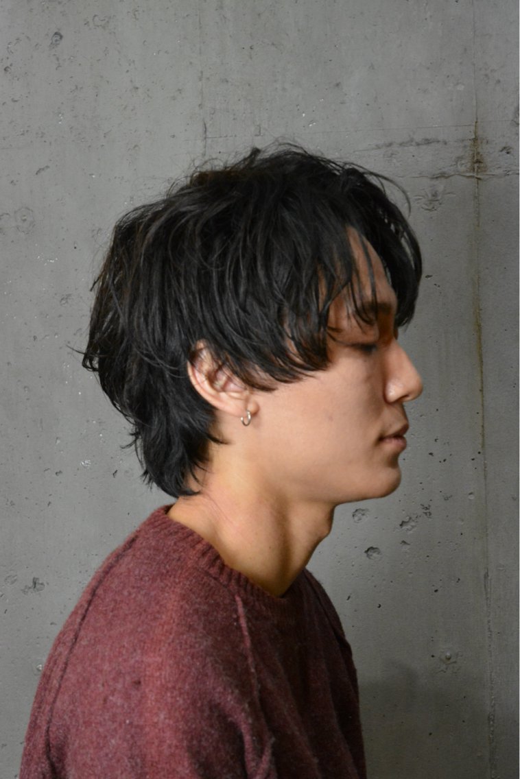 メンズ センターパート メンズウルフカット ウルフカット HARU ☑️のヘアスタイル