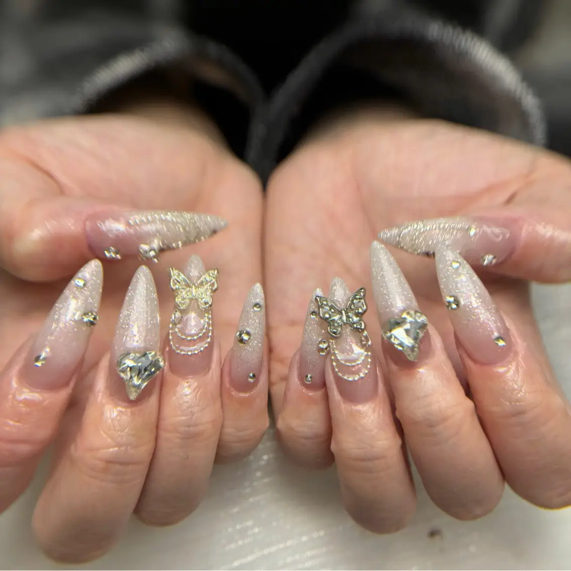 ネイル 長さ出し ジェルネイル 持ち込み オフィスネイル ワンカラーネイル Michi Nail Staffのネイルデザイン