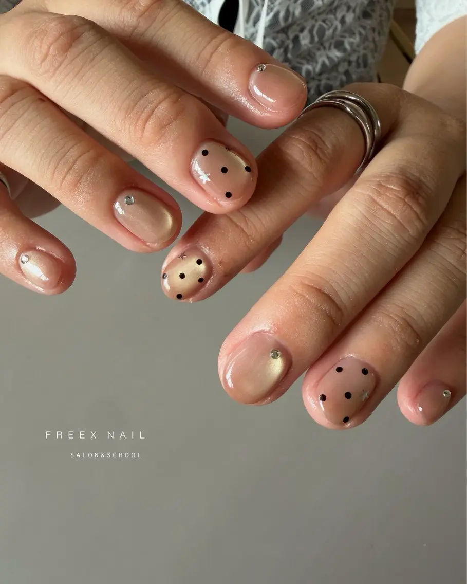 ネイル ドット ハンドネイル ハンドケア freex nail /ニュアンス/個性派のネイルデザイン