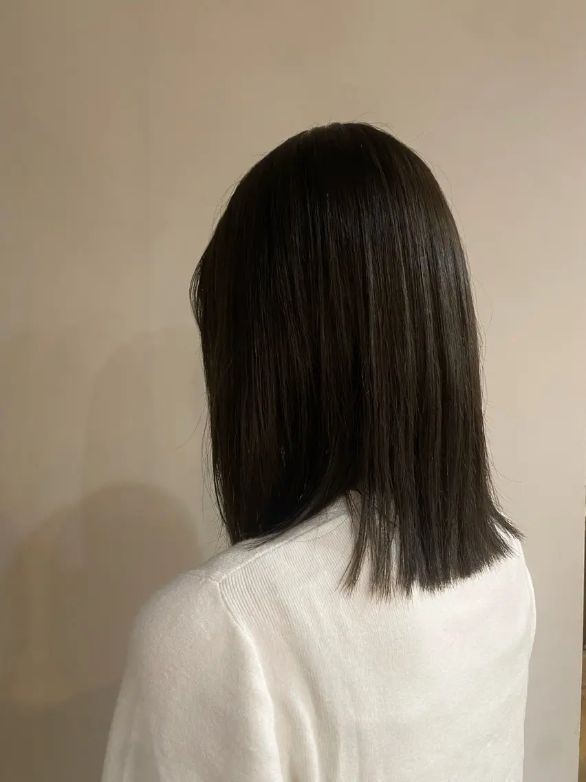 カラー オリーブカラー ORe'S HAIR BE GLaDユウナのヘアスタイル