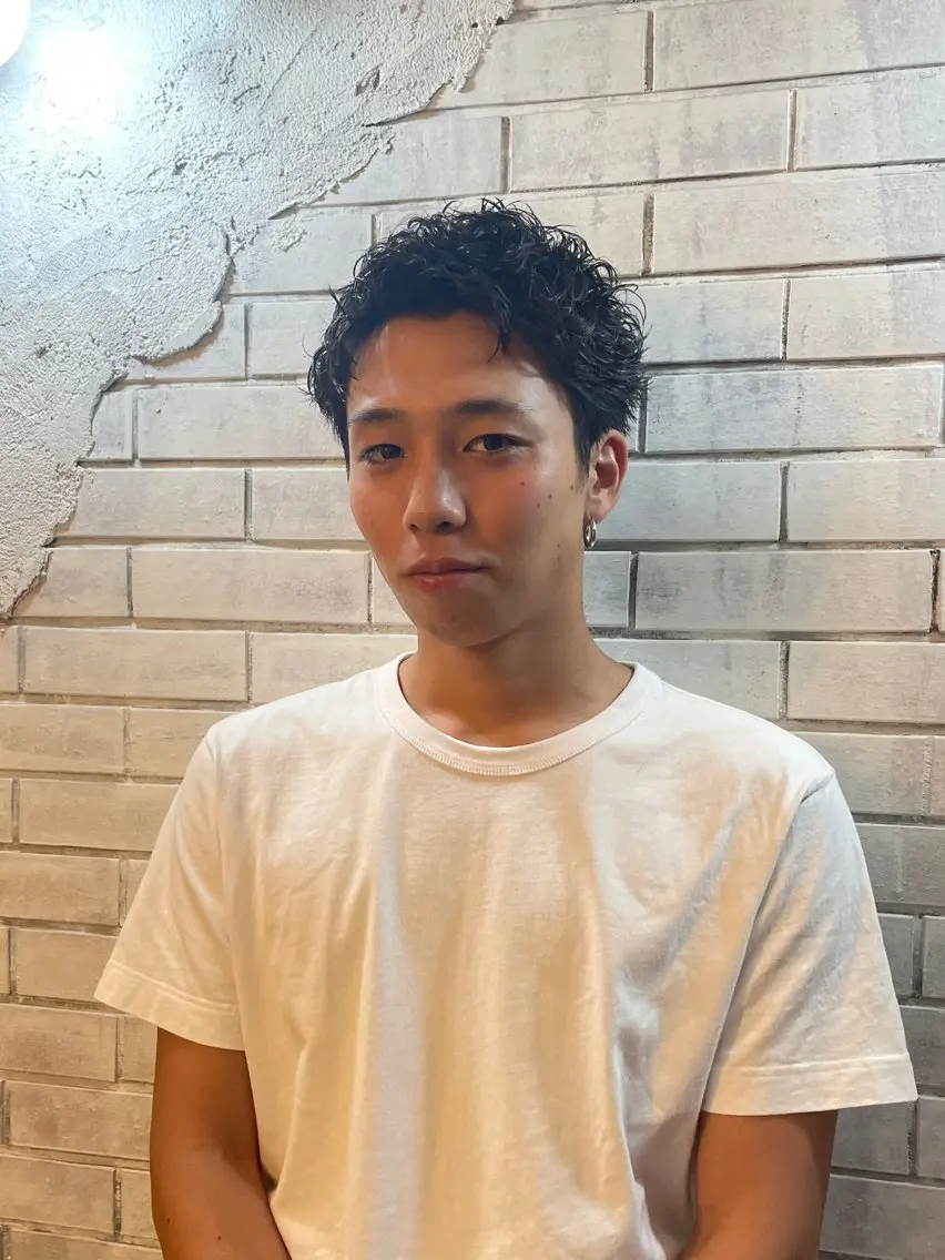 ショート パーマ メンズ メンズパーマ スパイキーショート ショートヘア ✂︎メンズ特化船橋 パーマ優希のヘアスタイル