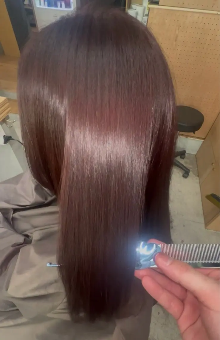 ロング カラー ヘアカラー 髪質改善JILL 🤍🩵AIのヘアスタイル
