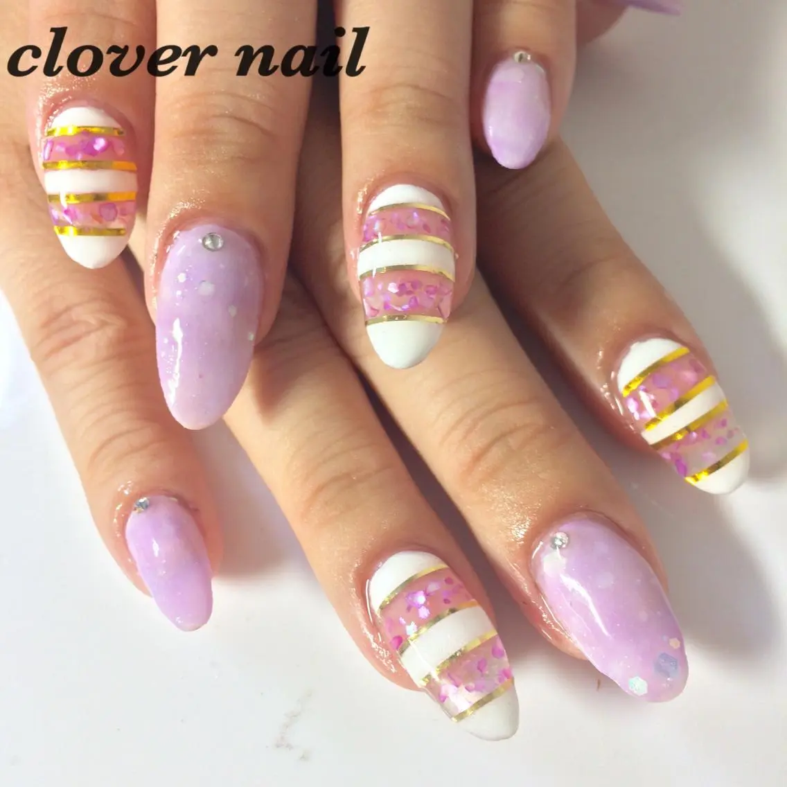 ネイル スカルプネイル clover nailのネイルデザイン