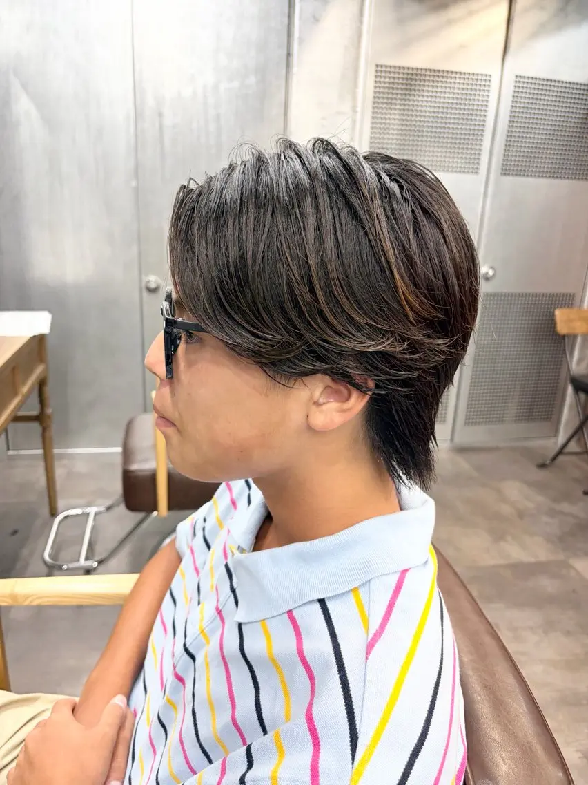 【新規限定】メンズカット+パーマ(ニュアンス、フェザー)の写真