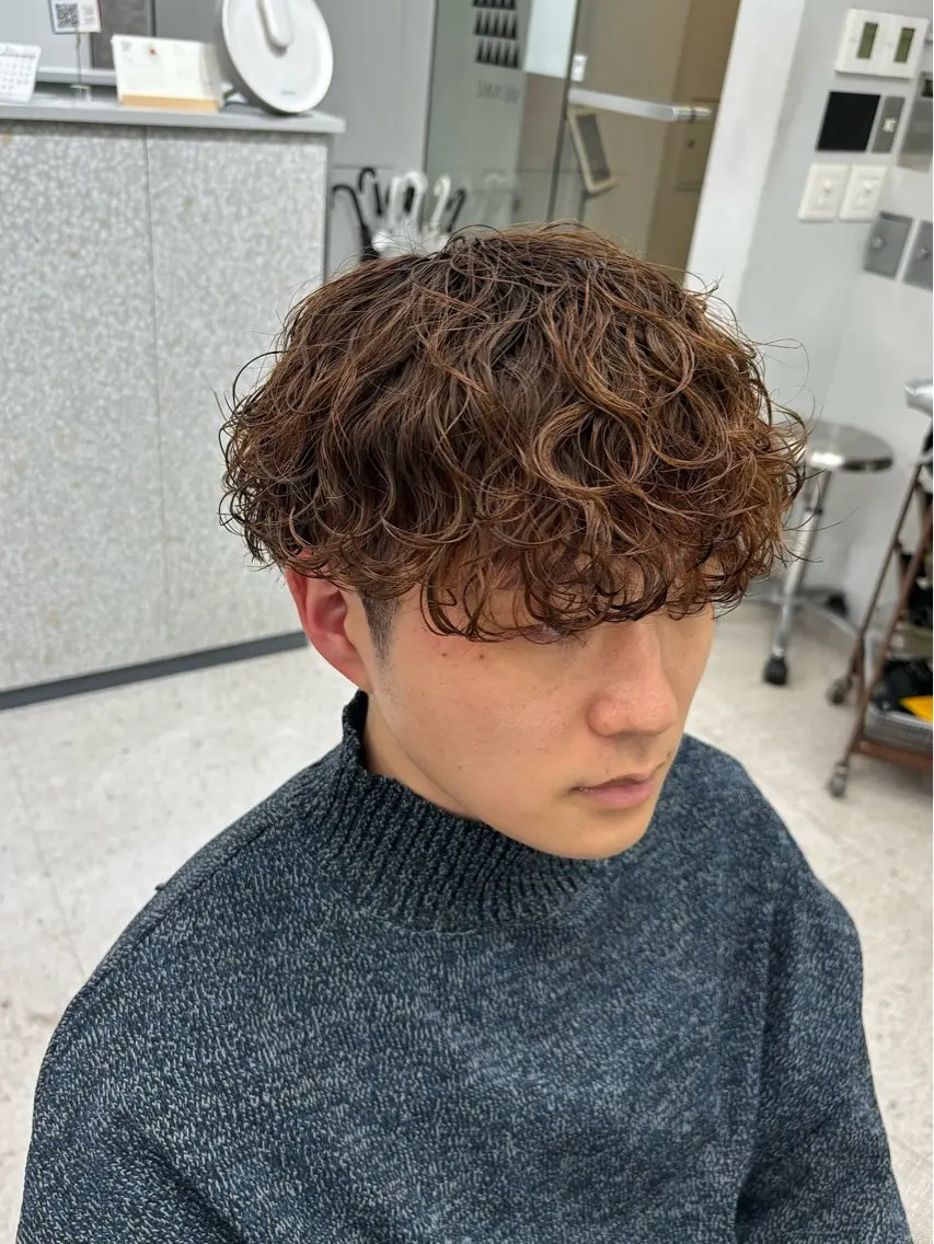 パーマ メンズ カット パーマ 🍐シャドウパーマ メンズ特化/守岡🍐のヘアスタイル