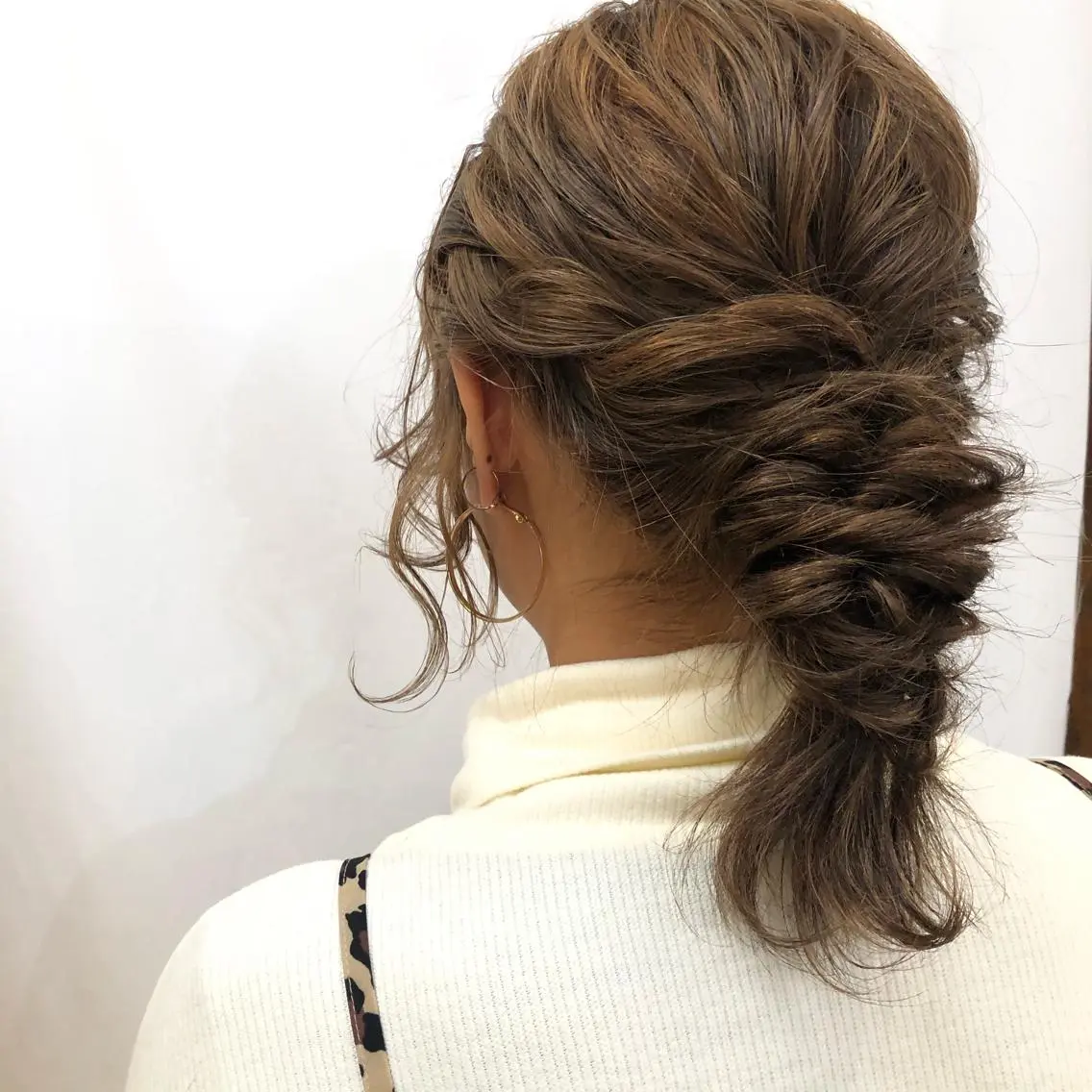 セミロング カラー パーマ ヘアアレンジ 暖色ボブ 🍊rikakoのヘアスタイル