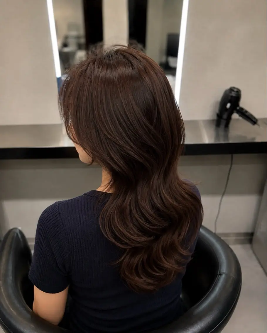 ミディアム カラー ブラウンカラー トリートメント 🌈ウルトワ水素 髪質改善naru🌈のヘアスタイル