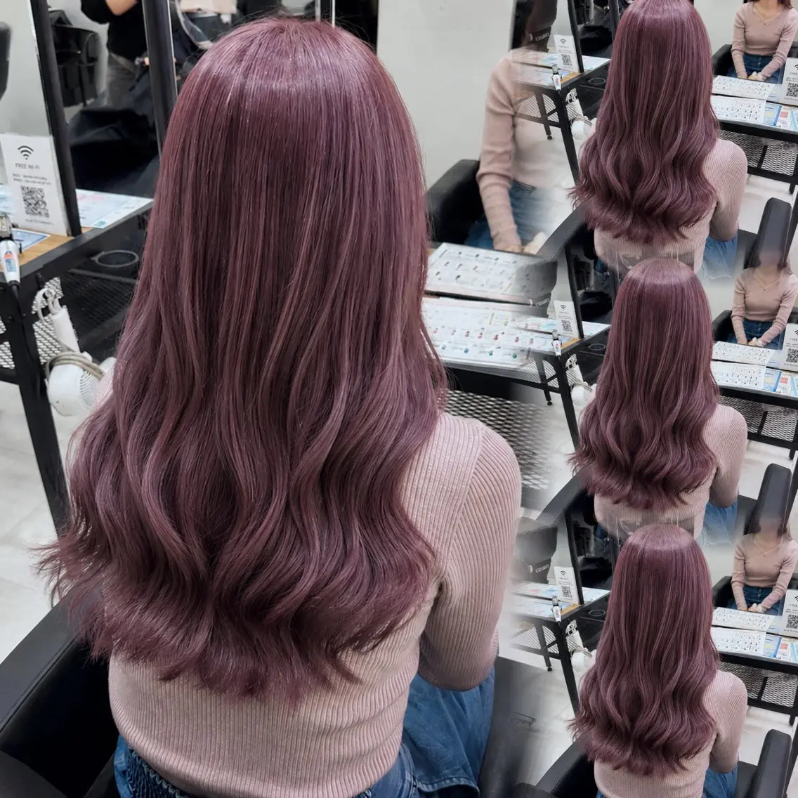ロング カラー ヘアカラー トリートメント 🦋REISA🦋 エクステ×ハイトーンのヘアスタイル