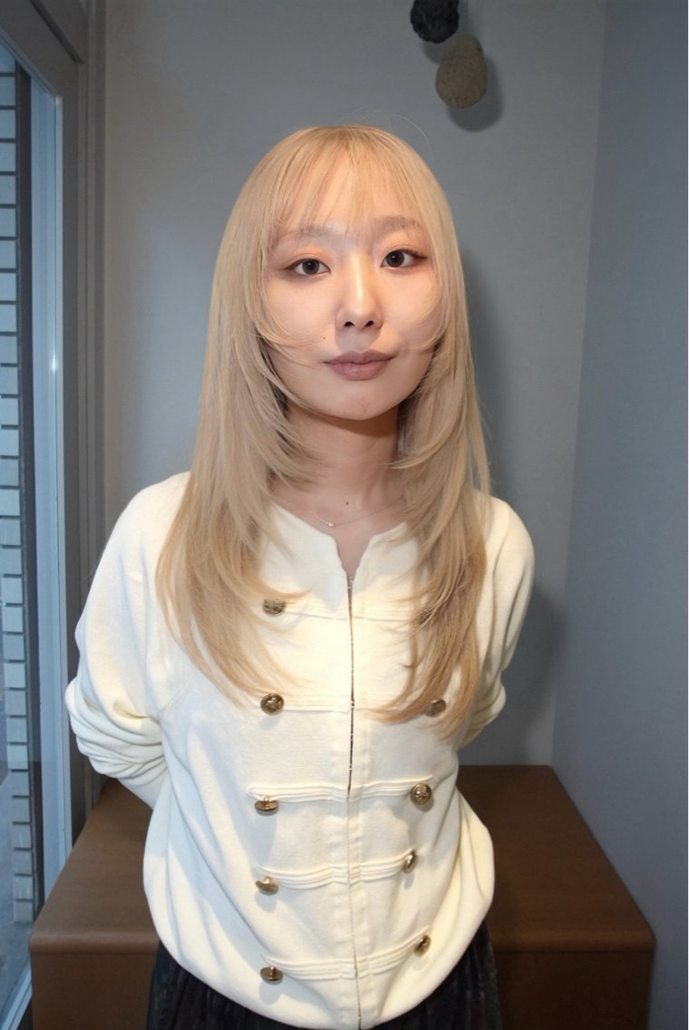 ロング カラー ベージュカラー ブロンド 透明感カラー ハイトーンカラー ホワイトベージュ ヘアカラー manami/ハイ トーン/ヘアセットのヘアスタイル