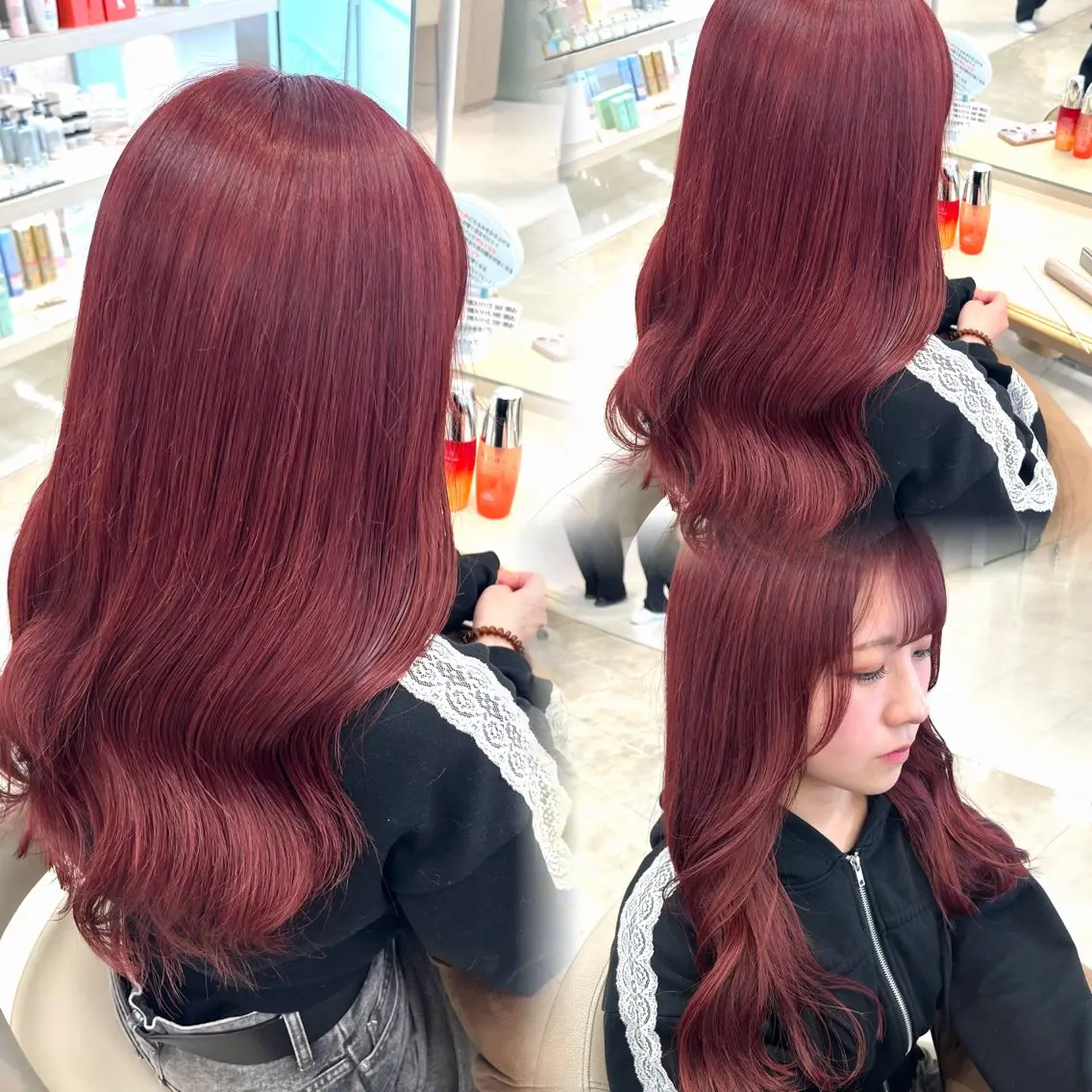 ロング カラー ヘアカラー トリートメント 暖色/ブリーチカラー 🎀 M i k uのヘアスタイル