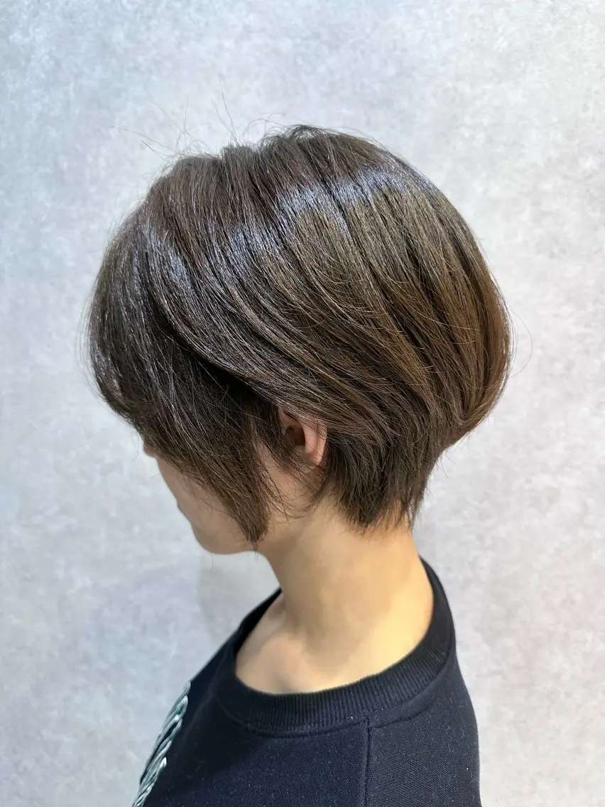 ショート カット 【𝐀𝐬𝐡大森】 石崎竜祐のヘアスタイル