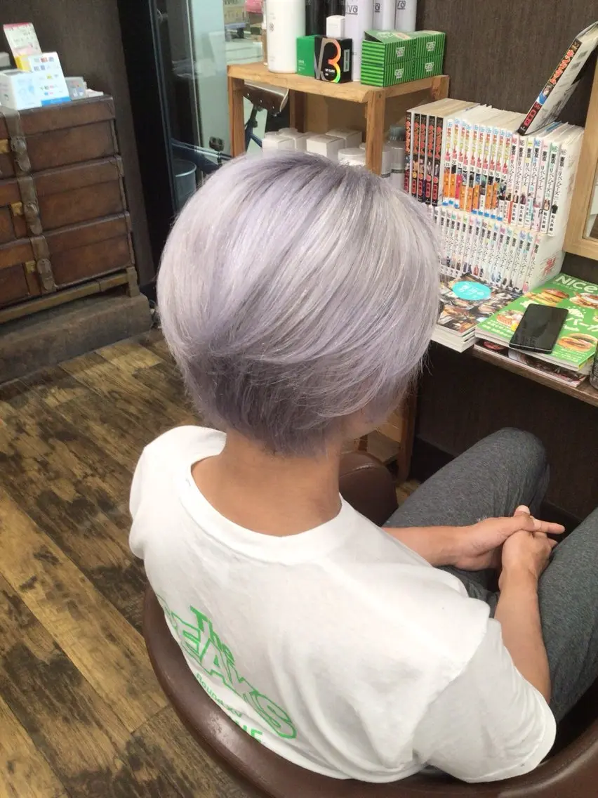 ショート カラー メンズ カット ヘアカラー 香川 裕基のヘアスタイル