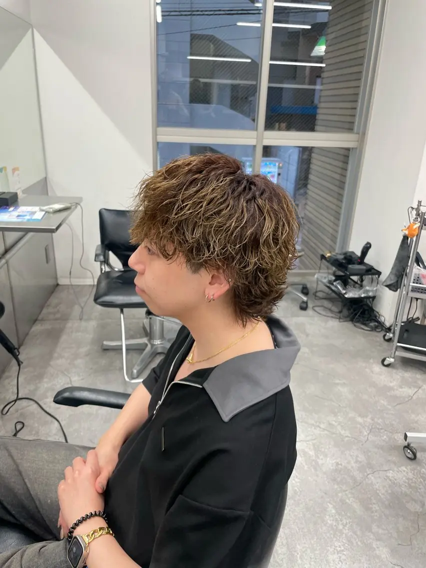 カラー パーマ メンズ カット パーマ 町田エリアＮｏ．１/ パーマ特化/太田京希のヘアスタイル