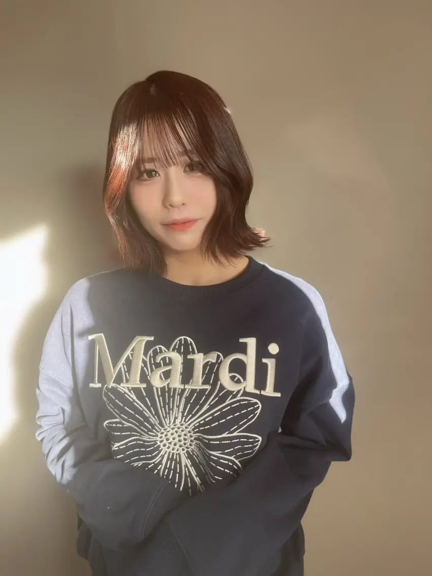 ミディアム カラー ブリーチ ブラウンカラー ブリーチなしカラー ピンクカラー ピンクブラウン トレンドレイヤー✂️ RYOTAのヘアスタイル