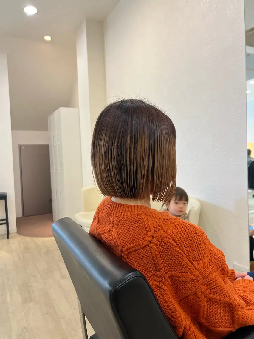 ショート 切りっぱなしボブ ボブ 山下泰誠 TIDEHAIR🌱のヘアスタイル