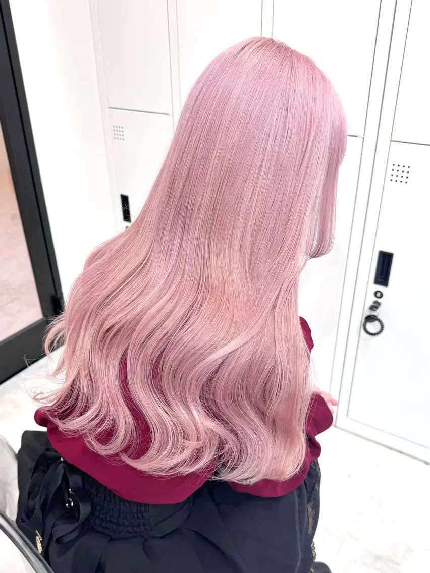 ロング カラー パーマ ヘアアレンジ メンズ キッズ メンズブリーチ ブリーチ ヘアカラー トリートメント 💖オタク美容師 ꒰ঌ♡モモ♡໒꒱のヘアスタイル