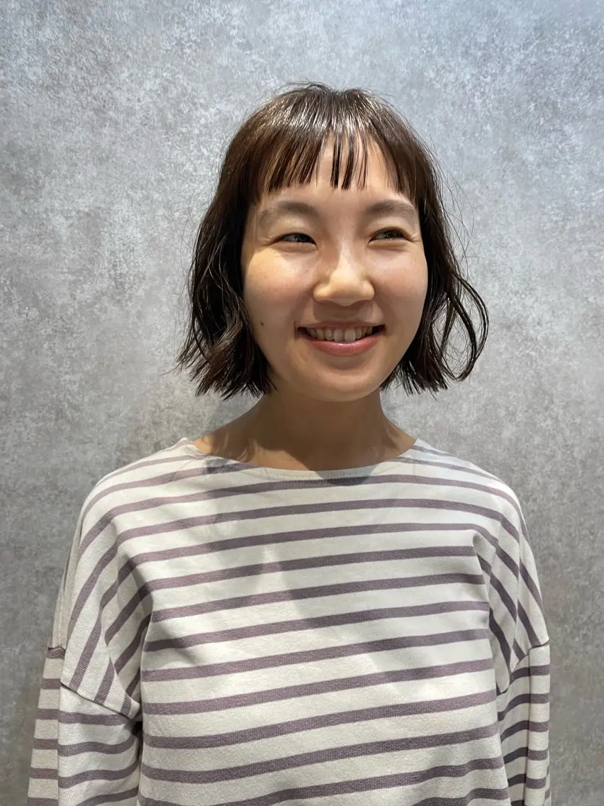 ショート パーマ カット パーマ ショートウルフくせ毛 お任せくださいのヘアスタイル