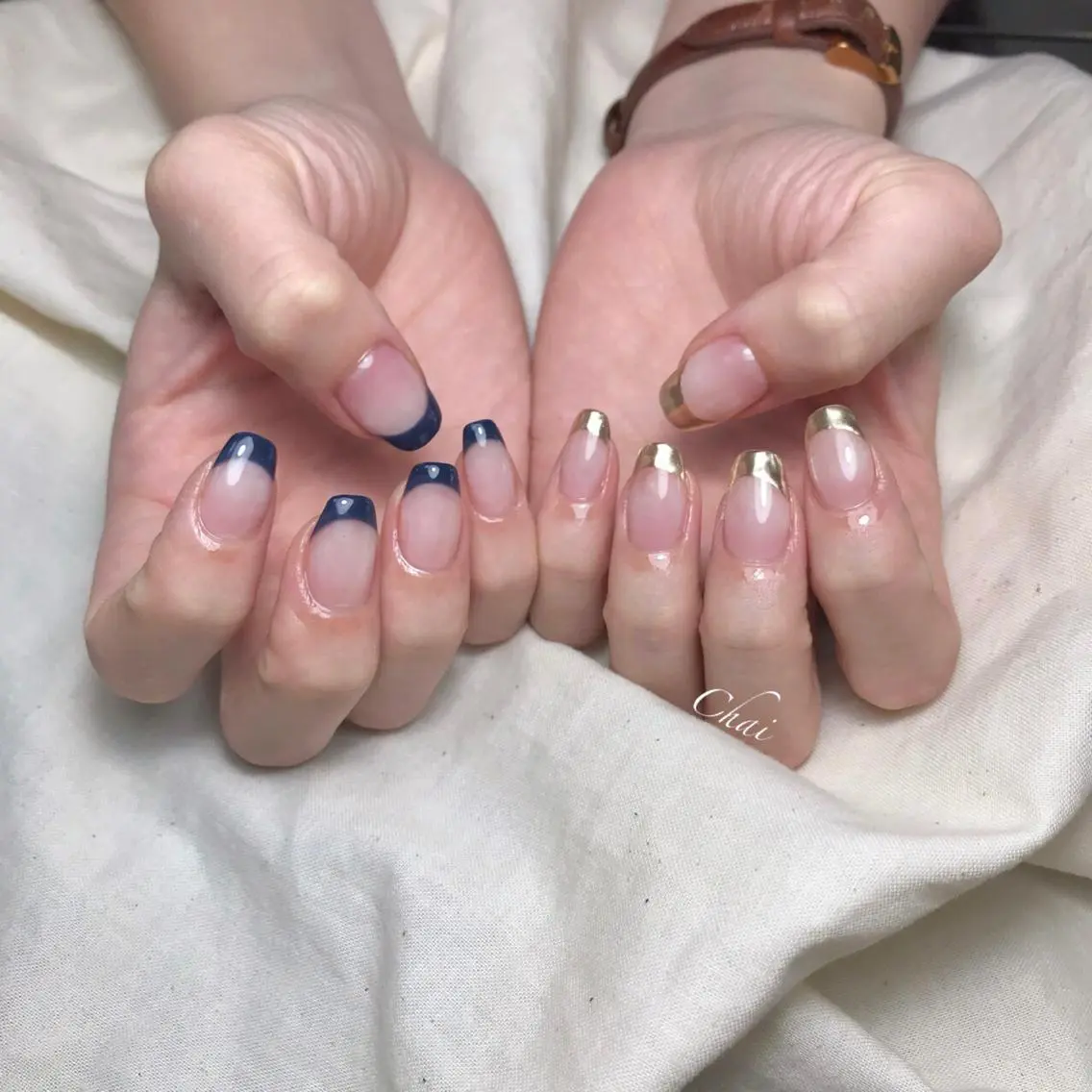 ネイル ミラーネイル ハンドネイル chai nail _ai📍鶴橋/桃谷のネイルデザイン