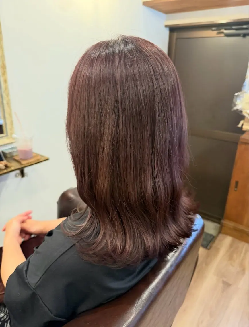 ロング 森川 美保のヘアスタイル