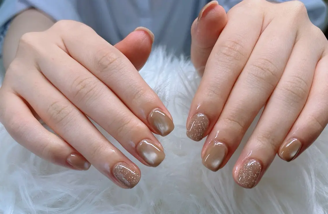 ネイル フットネイル フレンチネイル 韓国ネイル ロングネイル マグネットネイル Lee _nailのネイルデザイン