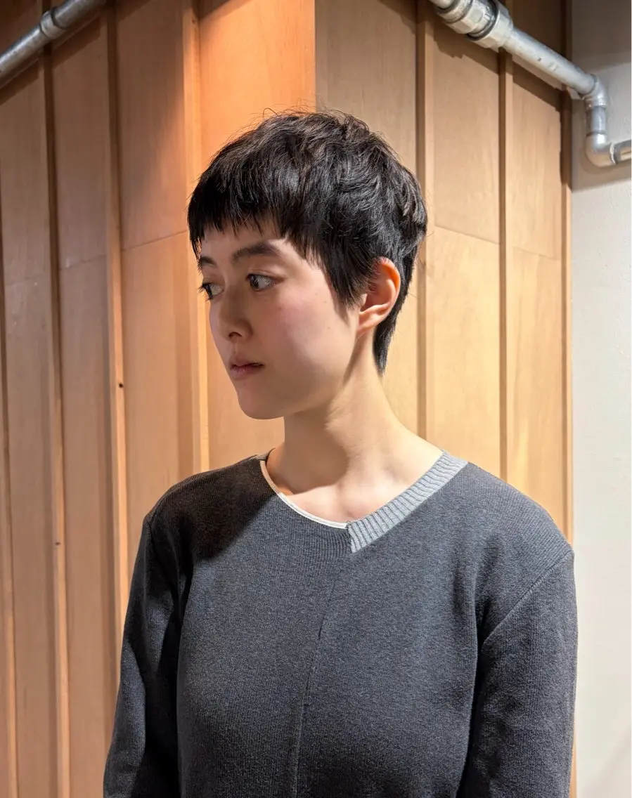 ショート ベリーショート ショートヘア 三浦 ふたばのヘアスタイル
