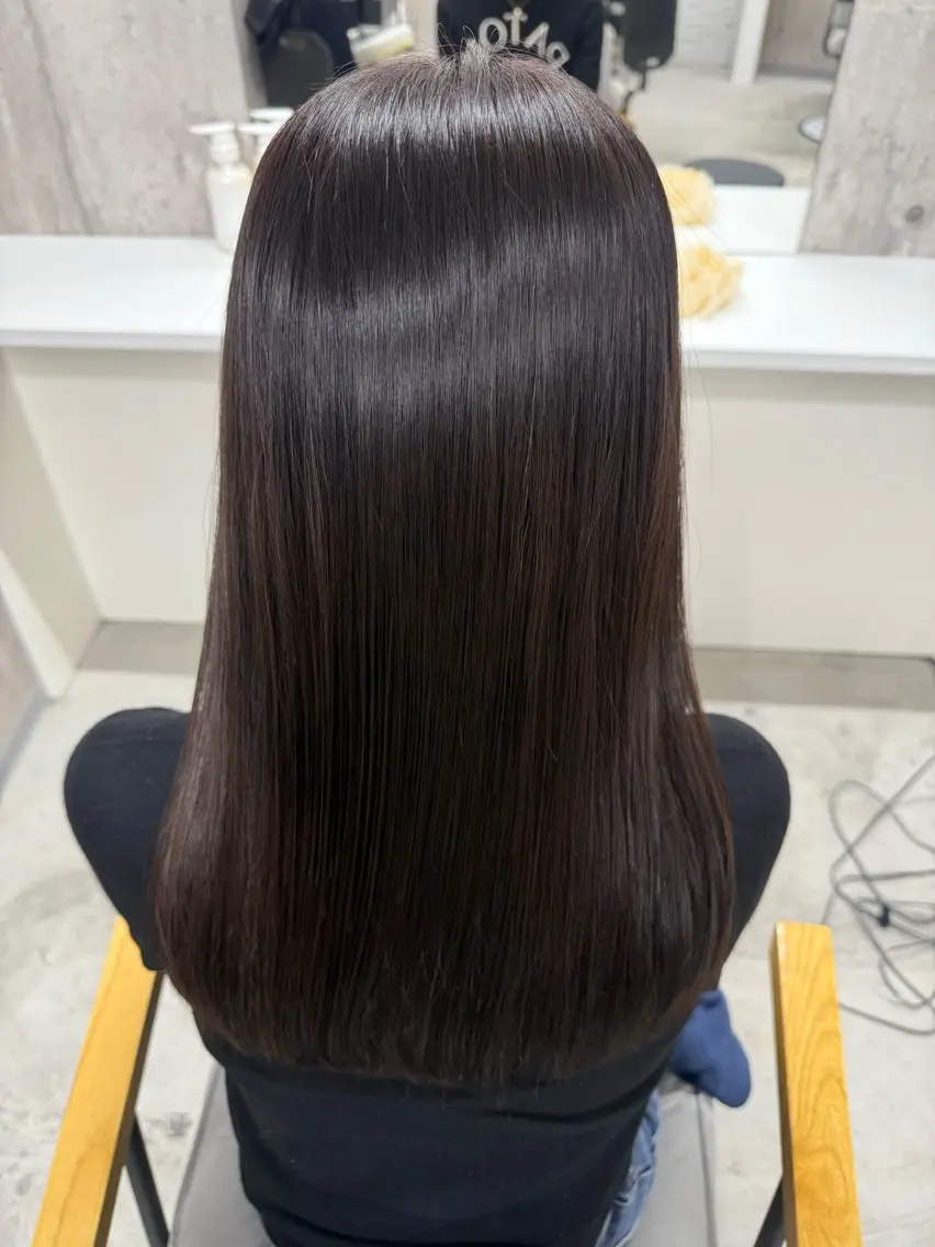 ロング カット 縮毛矯正 トリートメント ageless/ 髪質改善marinaのヘアスタイル
