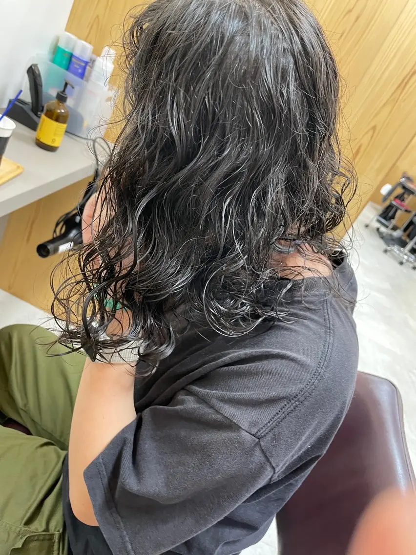 ミディアム パーマ くるくるパーマ aikoのヘアスタイル