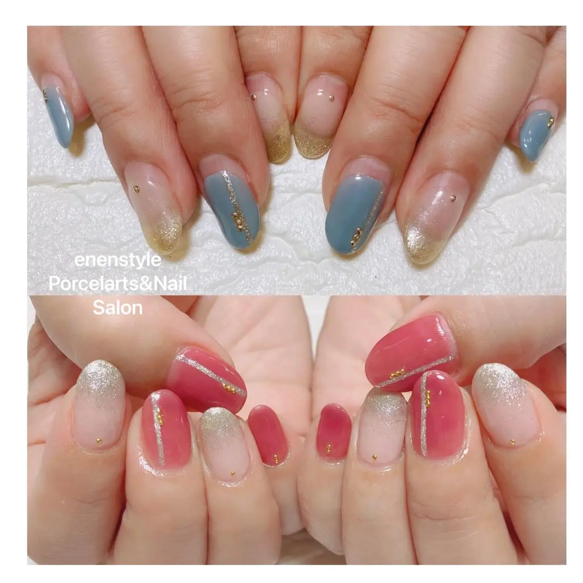 ミディアム ネイル 🐾enen style 🐾のネイルデザイン