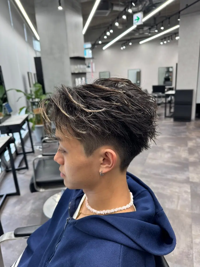 ショート パーマ メンズ フェザーパーマ メンズパーマ ショートヘア カット パーマ 🔥メンズ超特化🔥 青木海斗のヘアスタイル
