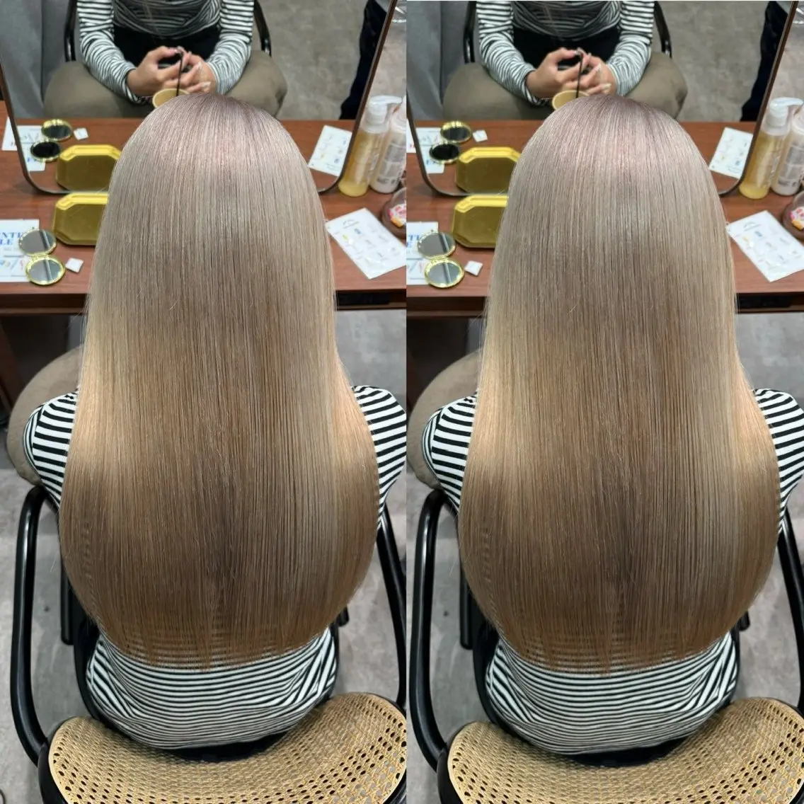 ロング ヘアカラー ケアブリーチ🫧 hana🎀のヘアスタイル