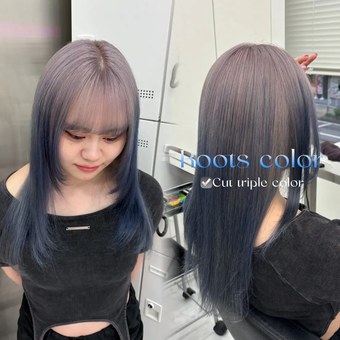 カラー 抜け感レイヤー︴ ニュアンスカラーのヘアスタイル