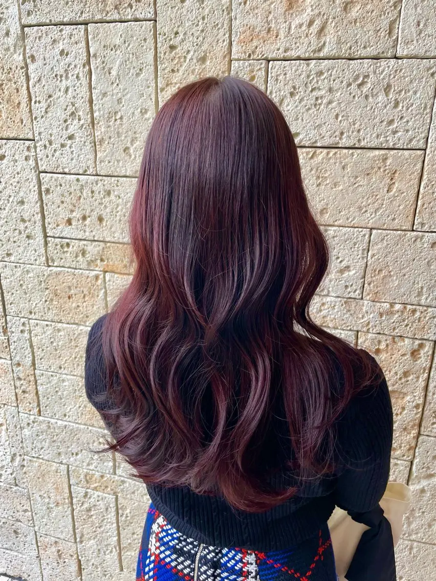 ロング カラー カット ヘアカラー 木村 一葵のヘアスタイル