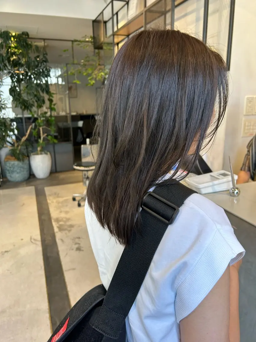 ミディアム メンズ清潔感のプロ 💈メンズパーマ藤田のヘアスタイル