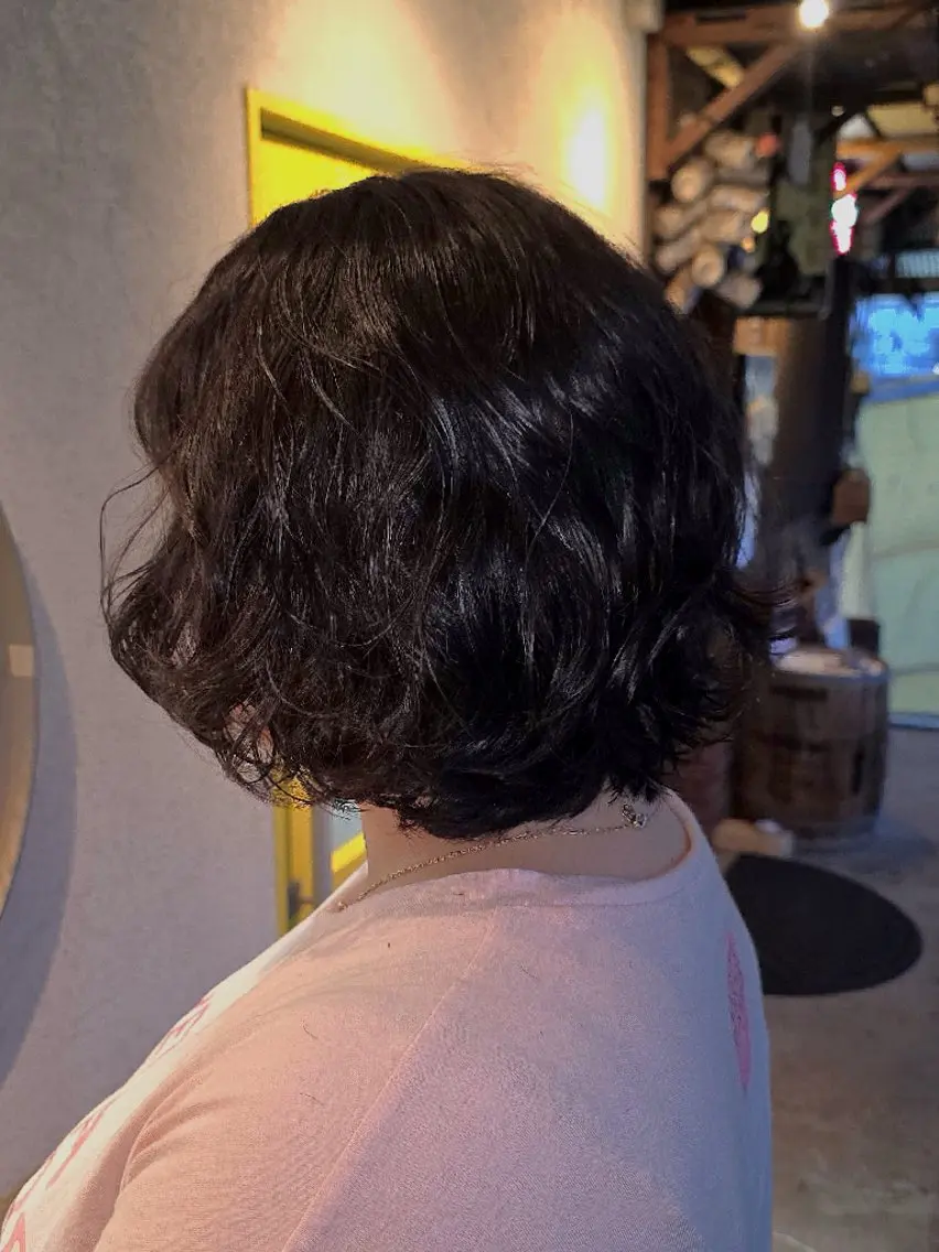 パーマ ボブ カット パーマ Karen🫶🏻 スパ🈯️No. 1のヘアスタイル
