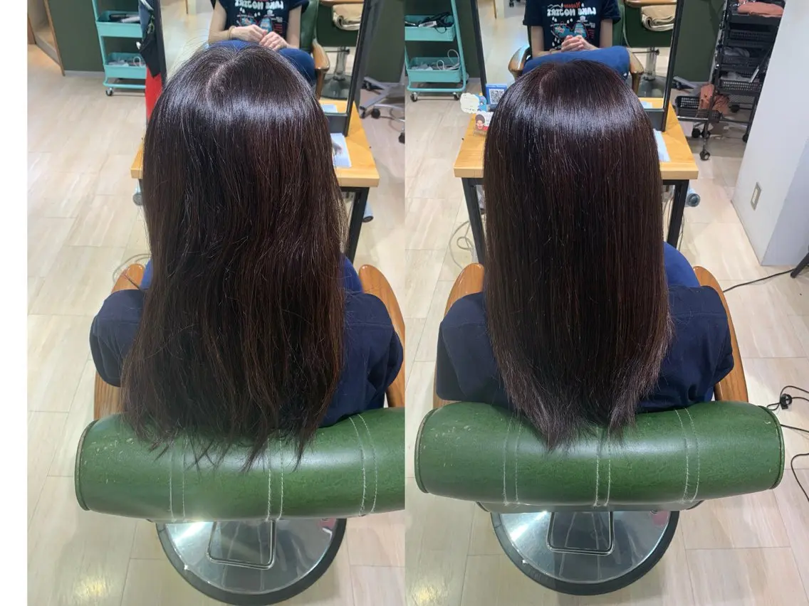 ロング カラー ブラウンカラー パラッチ MIKAのヘアスタイル
