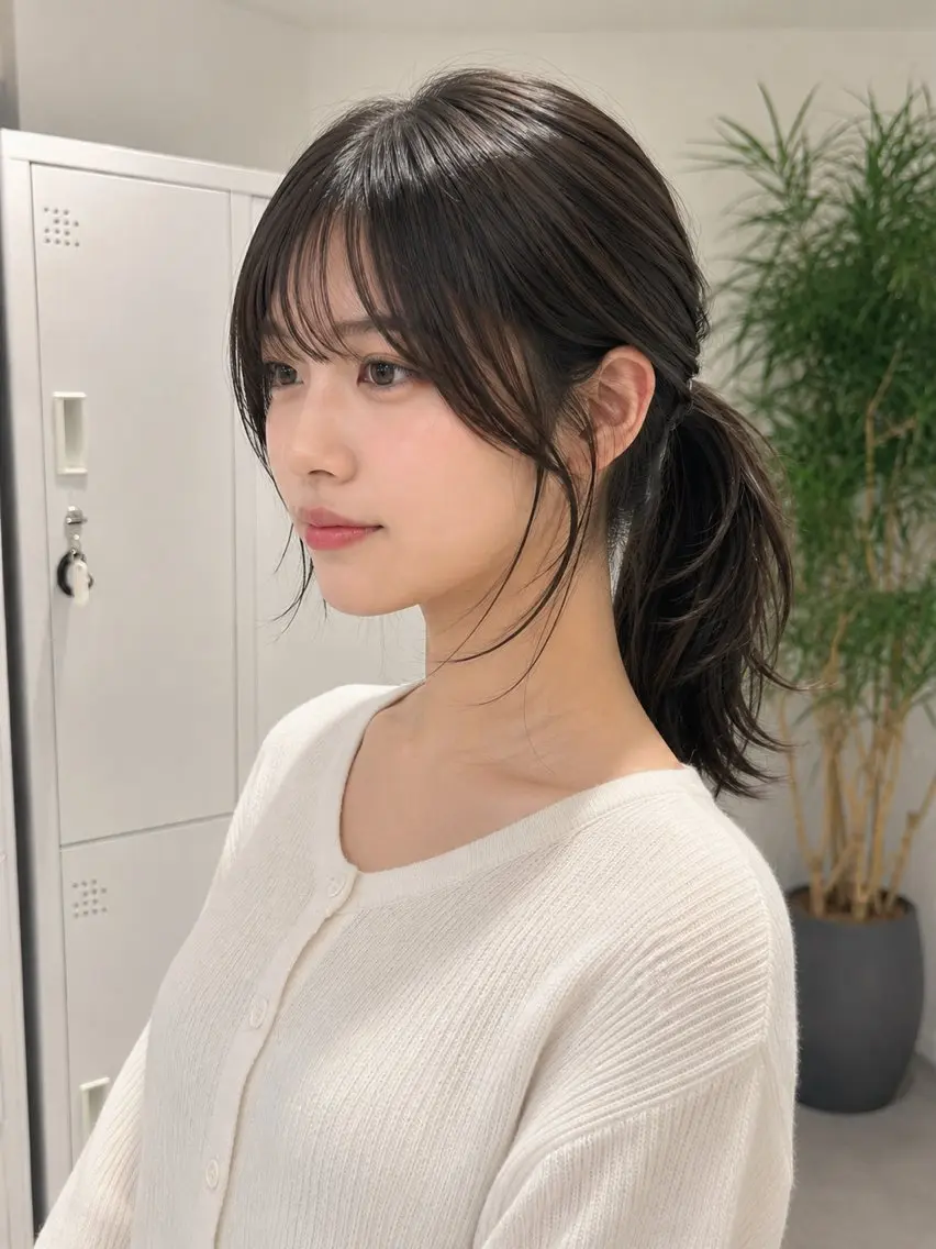 ミディアム カラー ミディアムレイヤー レイヤーカット カット ヘアカラー 池袋/小顔レイヤー/ 顔まわり/taigaのヘアスタイル