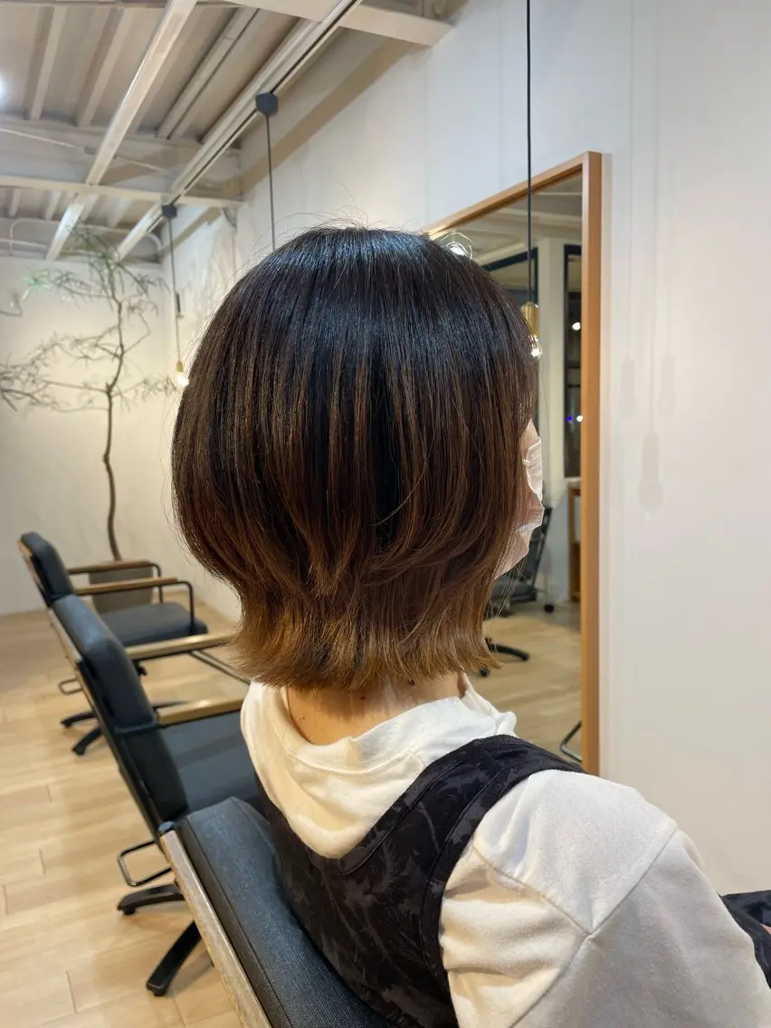 ミディアム 長瀬 友樹のヘアスタイル