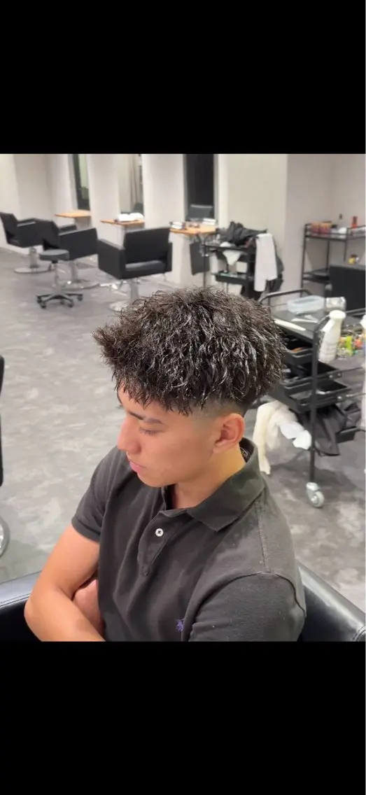 ショート パーマ メンズ カット パーマ メンズパーマ特化 美容師kouyaのヘアスタイル