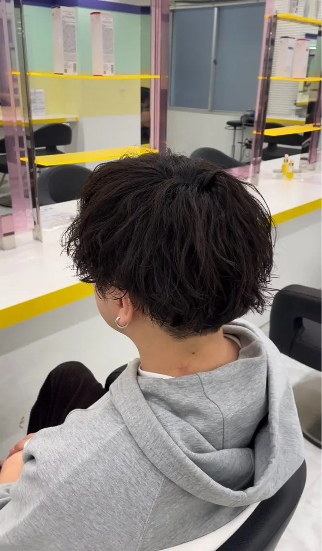 パーマ メンズ カット パーマ Mio｜横浜 メンズ特化🖤のヘアスタイル