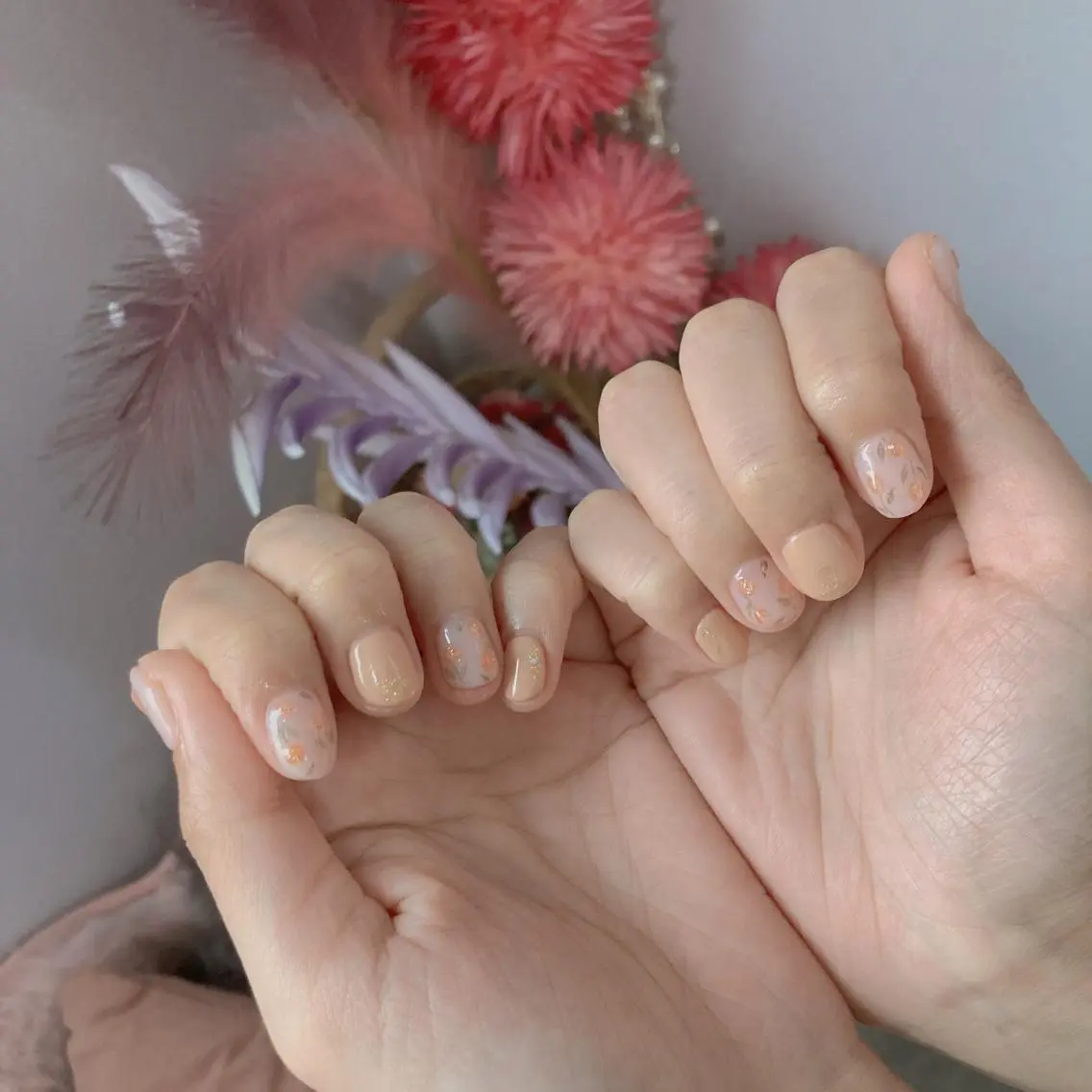 ネイル ハンドネイル 韓国ネイル/ワンホン ネイル🎀表参道3分のネイルデザイン