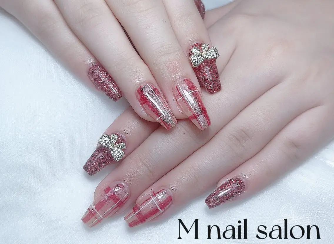 ネイル ハンドネイル M🌷nail 長さだし専門店のネイルデザイン