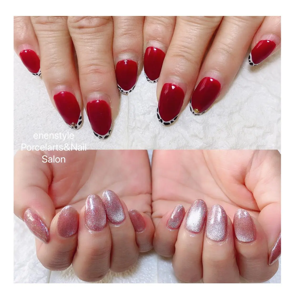 ミディアム ネイル 🐾enen style 🐾のネイルデザイン