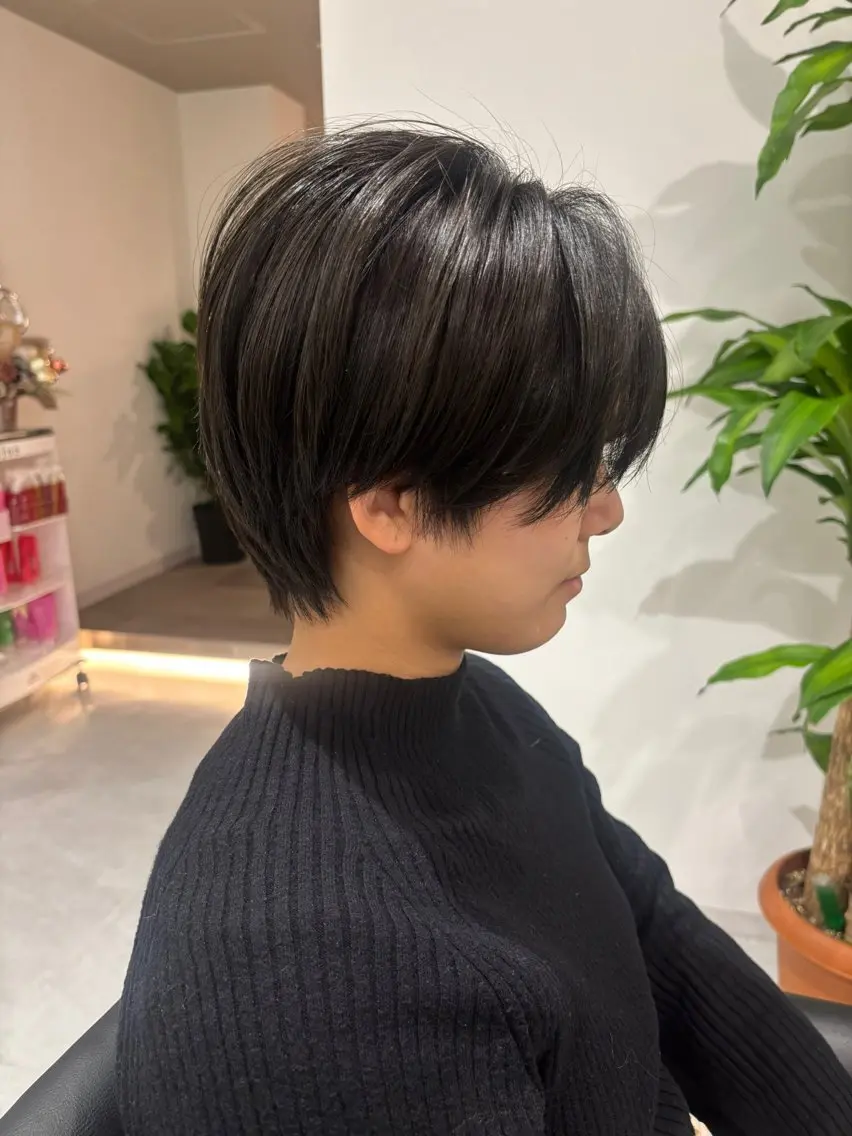 ショート カラー ベージュカラー 透明感カラー グレージュ イルミナカラー ラベンダーカラー カット ヘアカラー レイヤーカット🎀× 韓国風🇰🇷正源のヘアスタイル
