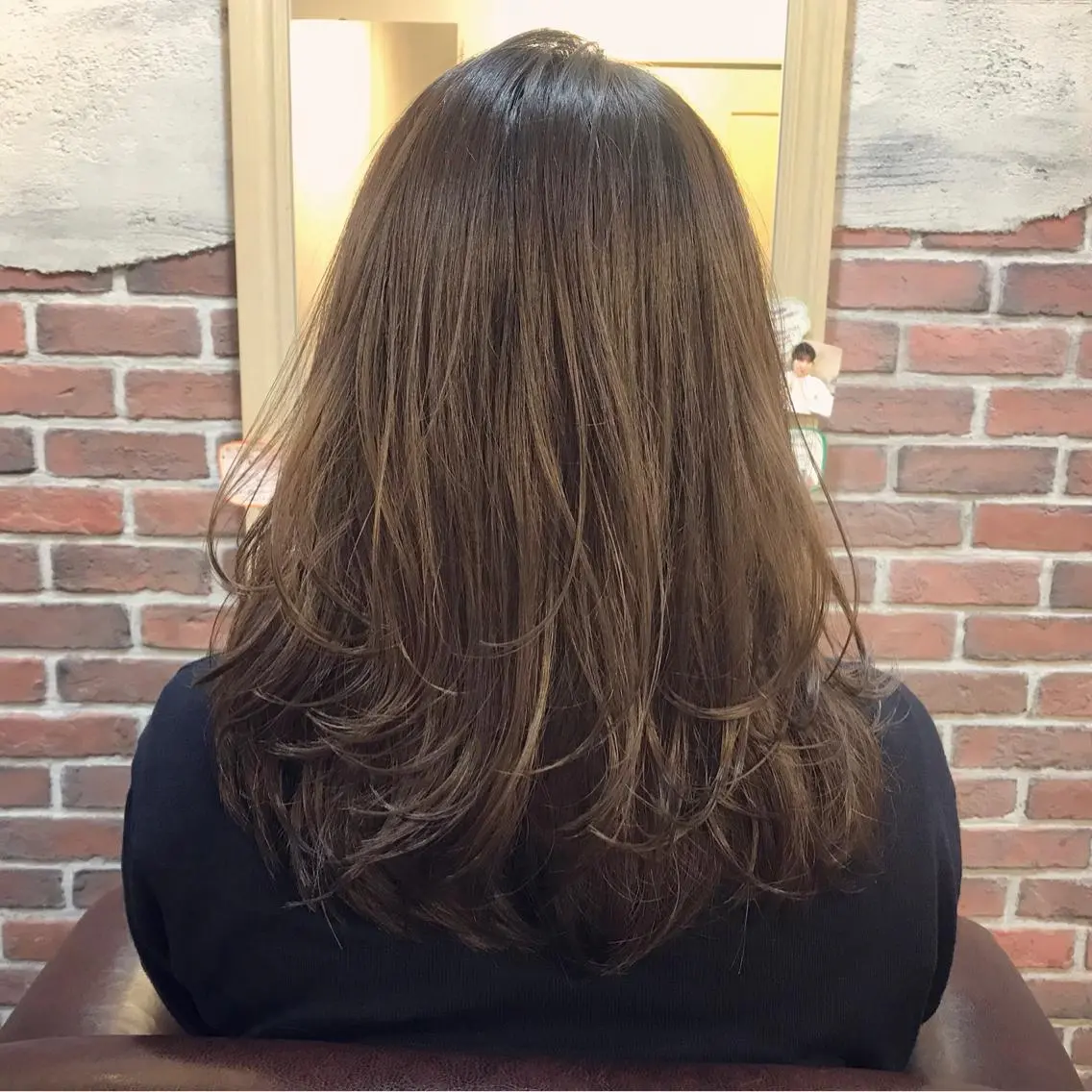 ロング カラー カット ヘアカラー トリートメント レイヤーカット/ 根本瑠実のヘアスタイル