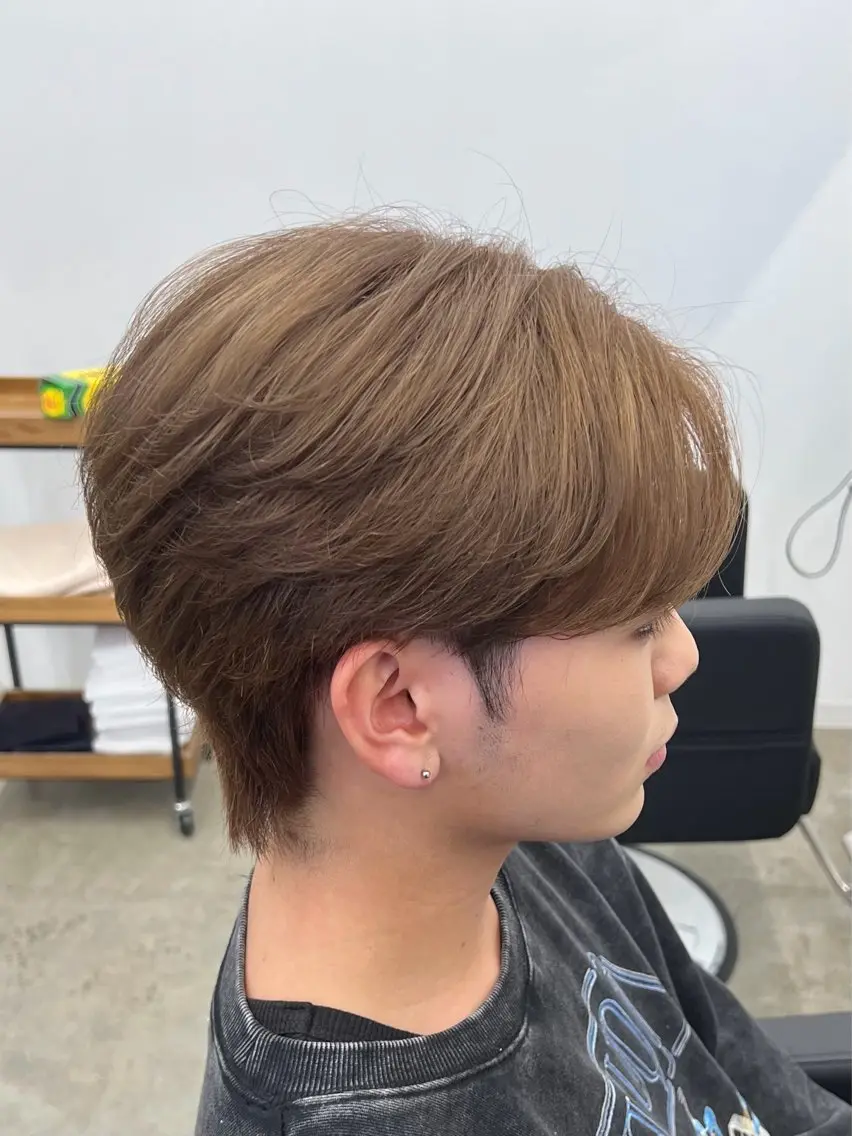 ショート カラー パーマ メンズ メンズ特化🇰🇷 スズキシュンタのヘアスタイル