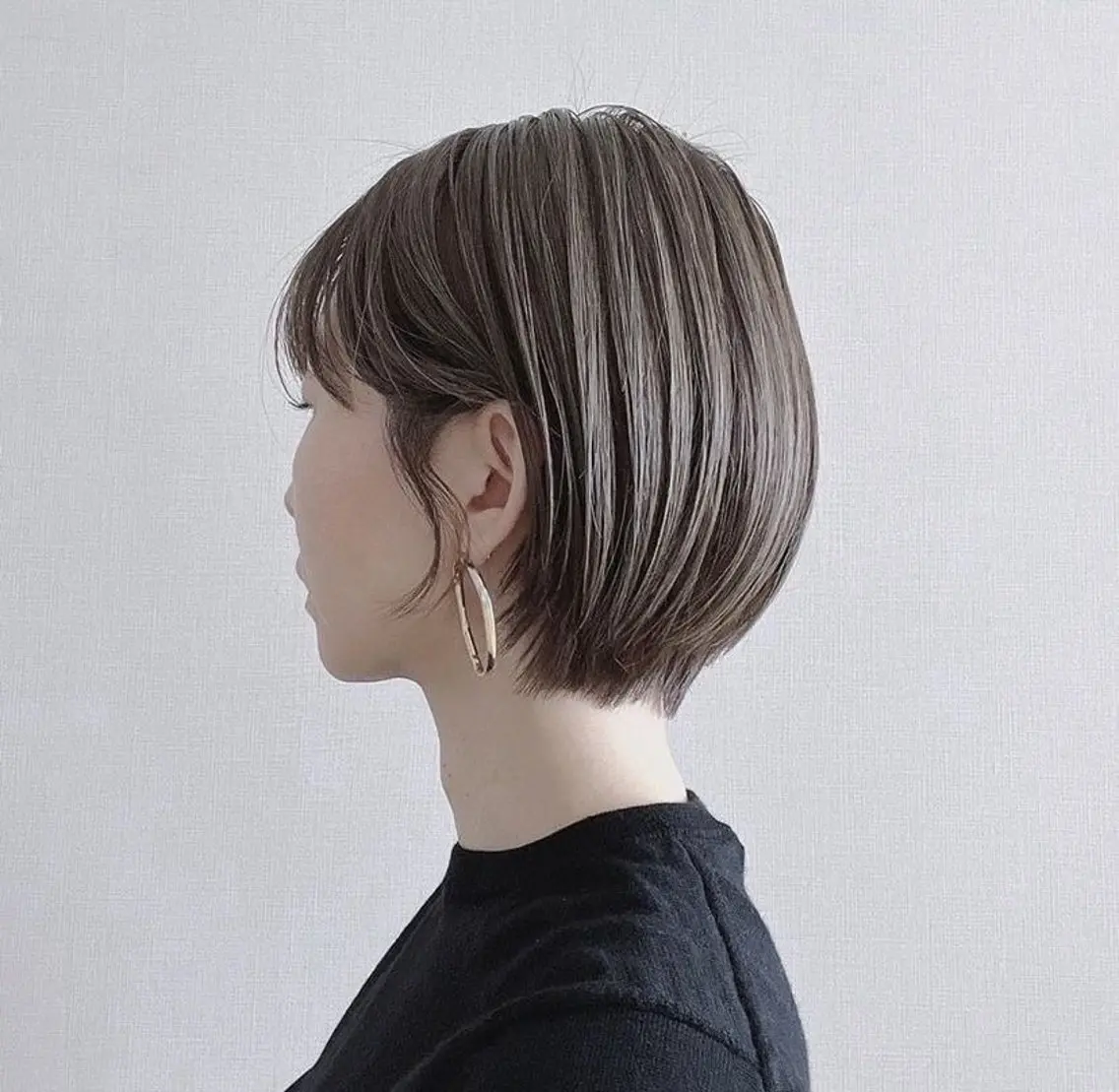 ショート ショートボブ ボブ ショートヘア MINAMO 韓国レイヤーのヘアスタイル