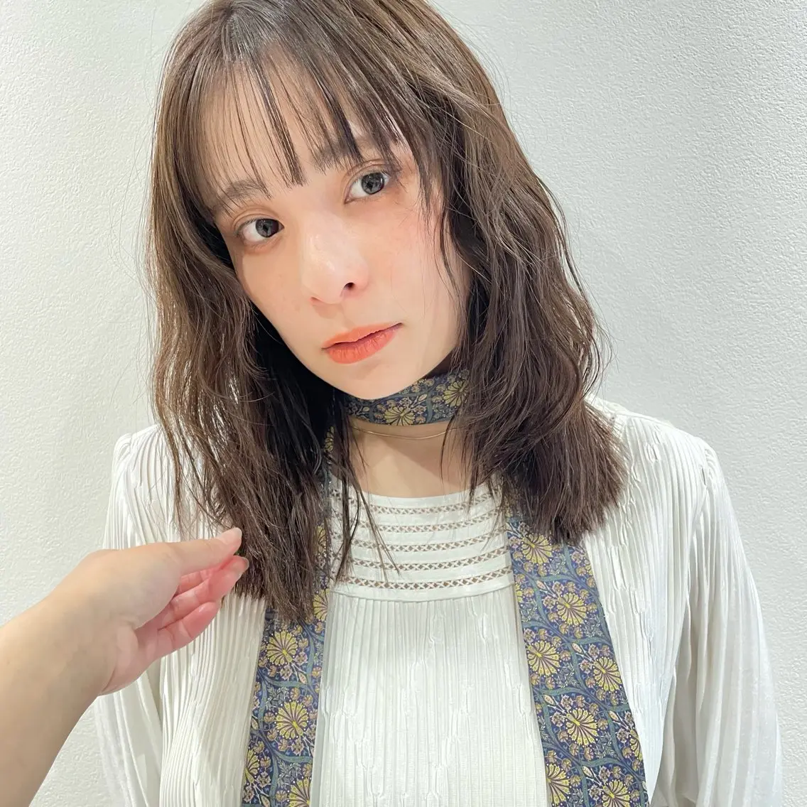 ミディアム カラー カット トリートメント 🍊暖色×顔周り 🍊cocoroのヘアスタイル