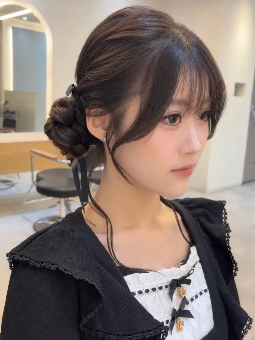 ヘアアレンジ ヘアセット 透明感🎀アレンジ 🎀レイヤー ERIのヘアスタイル