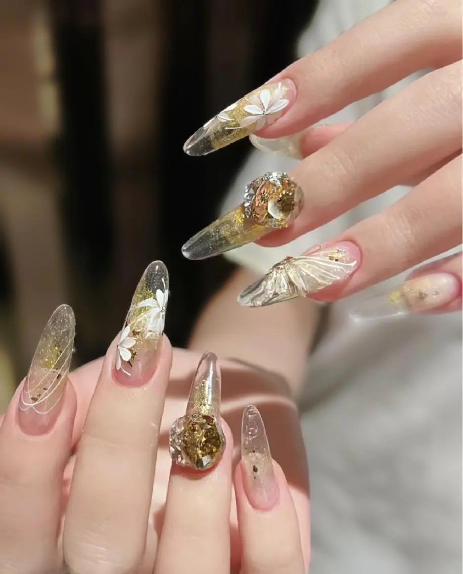 ネイル アートネイル チークネイル 長さ出し フラワーネイル ジェルネイル YK Beauty Salonのマツエク・マツパデザイン